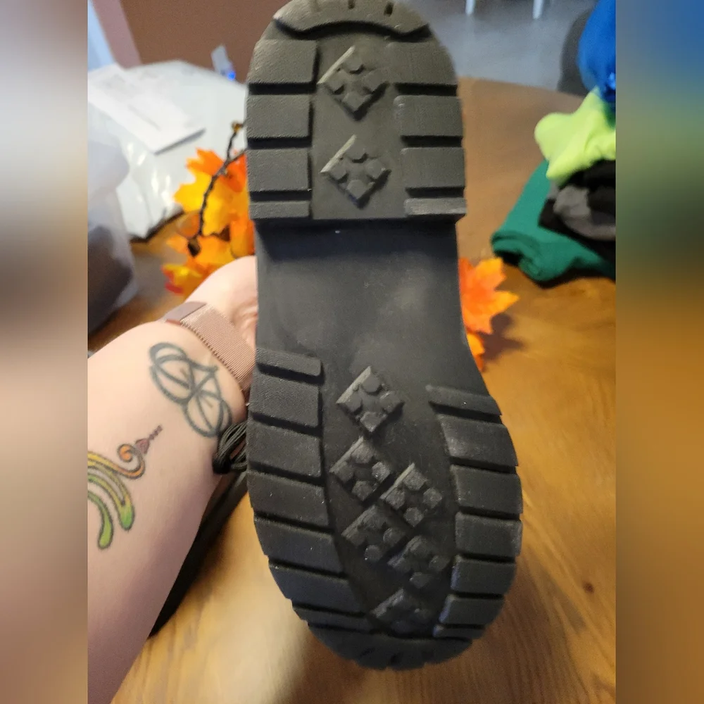 Womens Sun Moon Black Boots - Picture 3 of 7